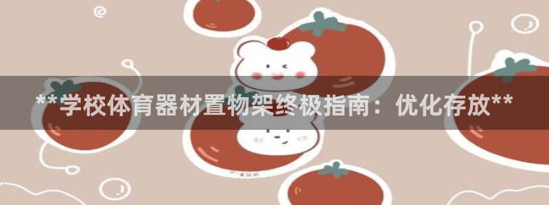 杏宇开业：**学校体育器材置物架终极指南：优化存放*